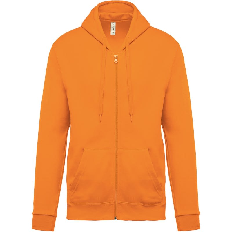 VEPRO - VEPRO - sweat-shirt zippé capuche emballé- Orange - Taille L