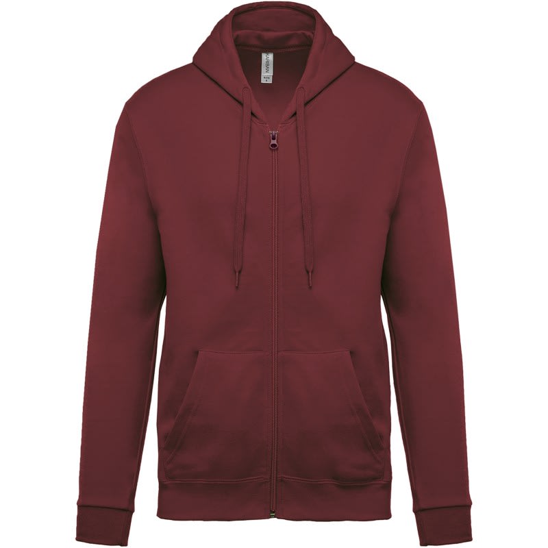 VEPRO - VEPRO - sweat-shirt zippé capuche emballé- Lie de vin - Taille XL
