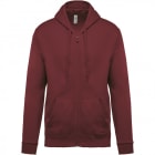 VEPRO - VEPRO - sweat-shirt zippé capuche emballé- Lie de vin - Taille XL