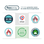 Courant - boite etanche flexaray triple h et v 67x40 entraxe 71 x1