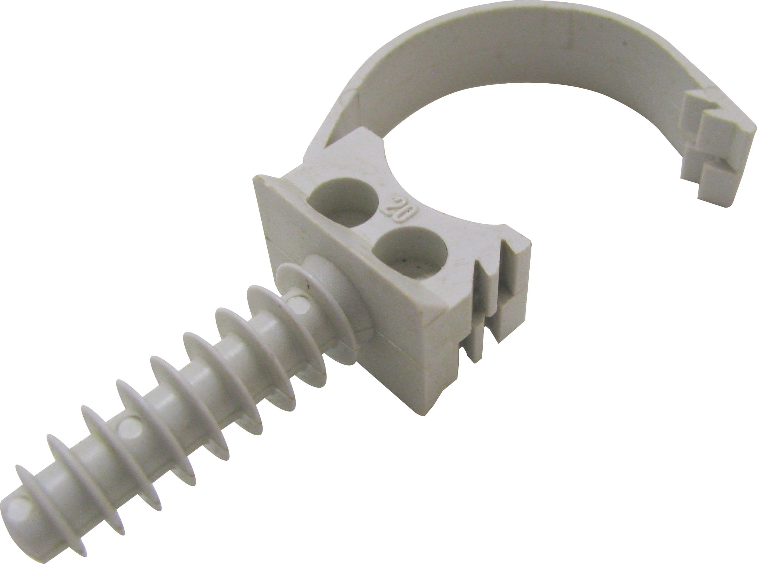 Courant - clip 25 x50 - fixation des gaines dans les matériaux pleins ou creux