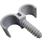 Courant - fix double 25 x25 - fixation murale double pour un conduit