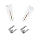 Cooper Securite - Kit de 4 crochets pour maintenance plaque CRYSTALWAY