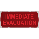 Cooper Securite - Etiquette autocollante "EVACUATION IMMEDIATE"