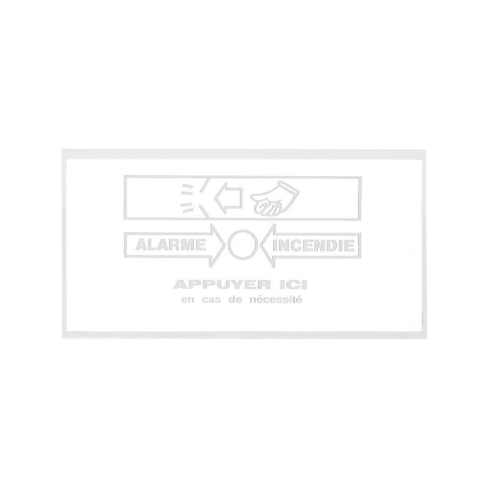 Cooper Securite - Accessoires - Sachet de 5 Membranes 'APPUYER ICI' pour Déclencheurs Man. V97