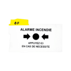 Cooper Securite - Accessoires - Sachet de 5 Membranes 'APPUYER ICI' pour Déclencheurs Man. S3000