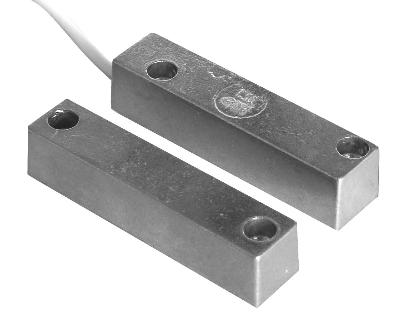 Cooper Securite - 2 Contacts d'ouverture en aluminium + aimant en saillie câble de 1,2 m