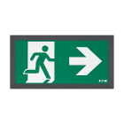 Cooper Securite - Cover métallique de finition ULTRALED/PLANETE 2-45/8 mural. Coloris gris