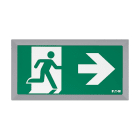 Cooper Securite - Cover métallique de finition ULTRALED/PLANETE 2-45/8 mural. Coloris argent