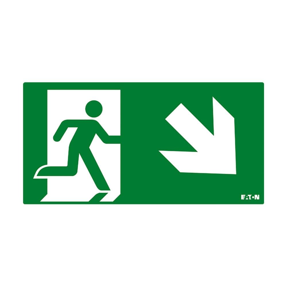 Cooper Securite - Pictogramme ULTRALED2 / PLANETE2 ES avec flèche oblique vers bas et droite