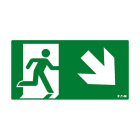 Cooper Securite - Pictogramme ULTRALED2 / PLANETE2 ES avec flèche oblique vers bas et droite