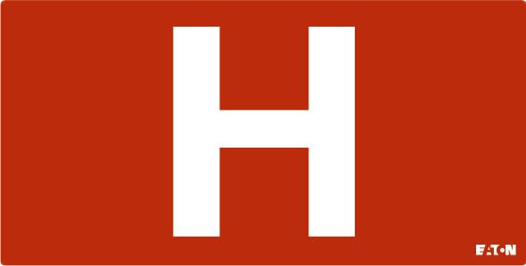 Cooper Securite - Pictogramme ULTRALED2 / PLANETE2 avec la lettre "H"