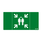 Cooper Securite - Pictogramme ULTRALED2 / PLANETE2 ES avec symbole point de rassemblement