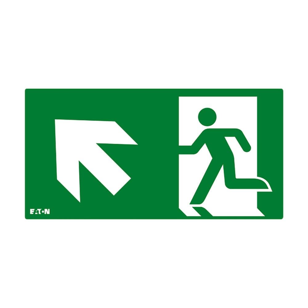Cooper Securite - Pictogramme ULTRALED2 / PLANETE2 ES avec flèche oblique vers haut et gauche