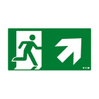 Cooper Securite - Pictogramme ULTRALED2 / PLANETE2 ES avec flèche oblique vers haut et droite