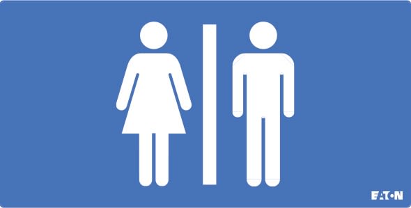 Cooper Securite - Pictogramme ULTRALED2 / PLANETE2 avec symbole toilettes