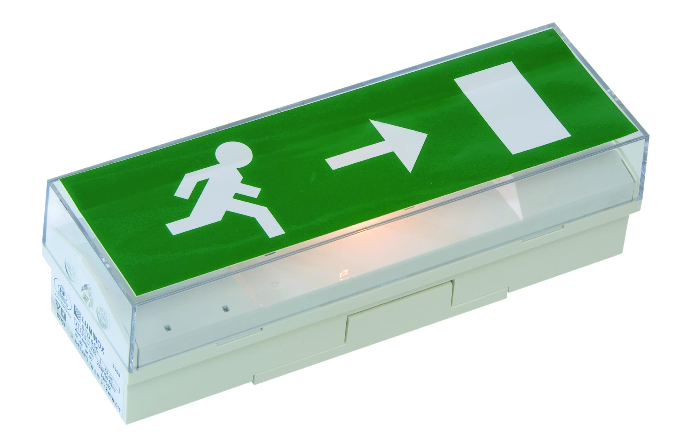 Cooper Securite - BAES évacuation Standard - 45lm/1h - IP42 IK07 - Livré sans pictogrammes