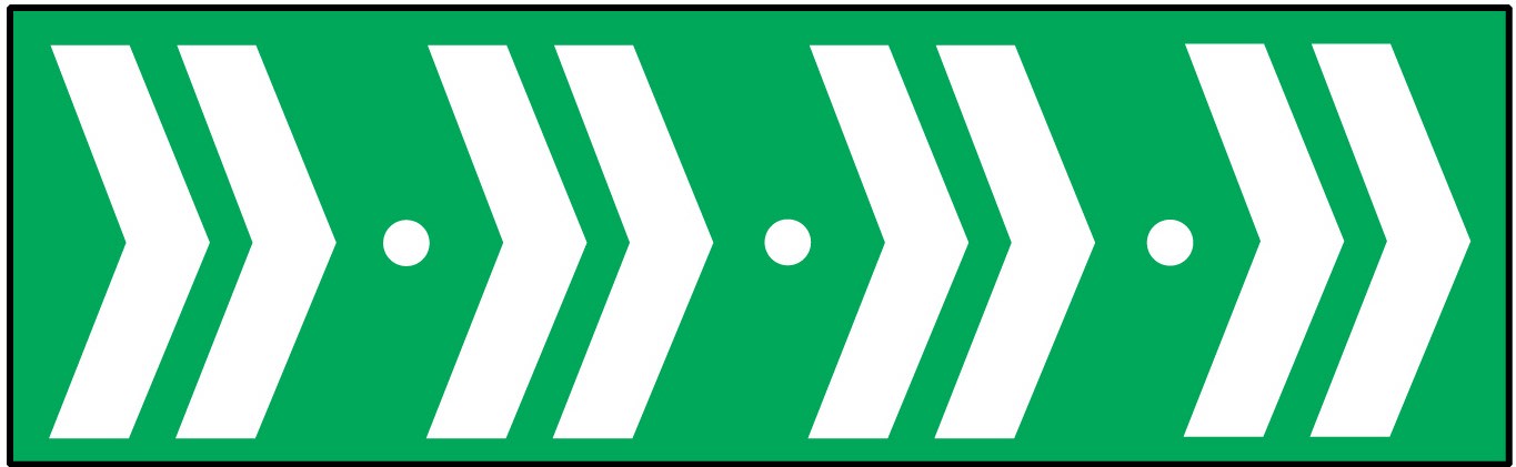 Cooper Securite - Pictogramme pour boitier AA avec symbole forme chevron