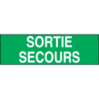 Cooper Securite - Pictogramme - Compatible boitier AA - inscription "SORTIE SECOURS"
