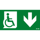 Cooper Securite - Pictogramme PMR - Compatible CrystalWay 20m - Flèche Bas
