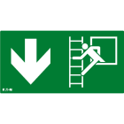 Cooper Securite - Pictogramme pour CrystalWay 20m Echelle Evacuation flèche vers le Bas