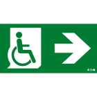 Cooper Securite - Pictogramme pour CrystalWay 30m PMR flèche vers la Droite