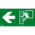 Cooper Securite - Pictogramme CrystalWay 30m Echelle Evacuation Gauche