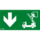 Cooper Securite - Pictogramme CrystalWay 30m Camion Echelle Evacuation Bas