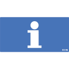 Cooper Securite - Pictogramme CrystalWay 30m I Information blanc sur fond bleu