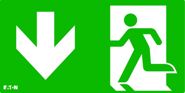 Cooper Securite - Pictogramme ISO7010-E001 D SS ELK PU pour Ultraled Planète 20M