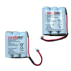 Cooper Securite - Pack accus Ni-Cd 2 x 3 x 1.2V / 0.6Ah - Compatible ULTRALED JOUR II