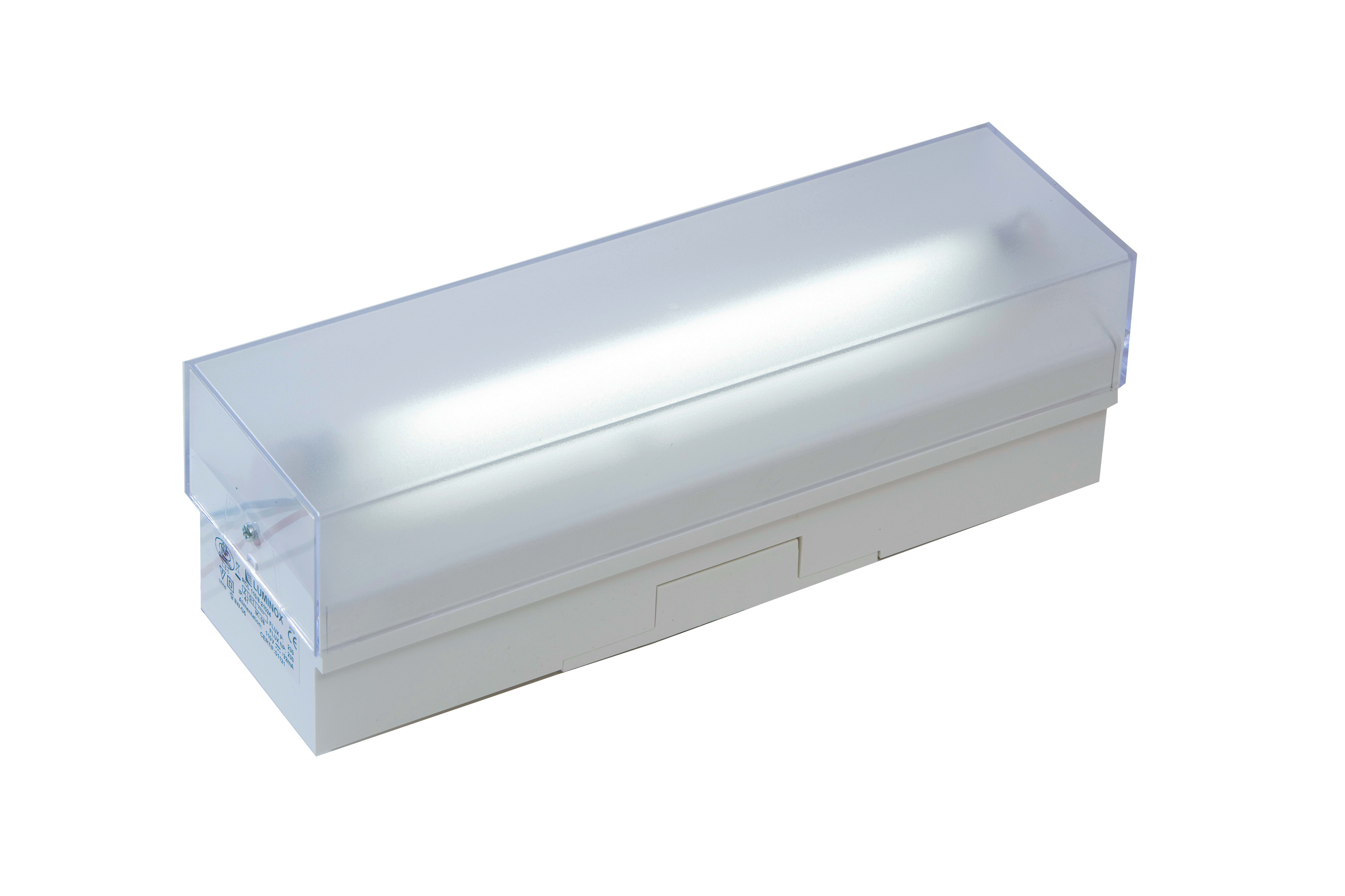 Cooper Securite - Luminaire SC 220 Vcc - Fluorescent 8 W - 230 lm - Debrochable IP41-IK08