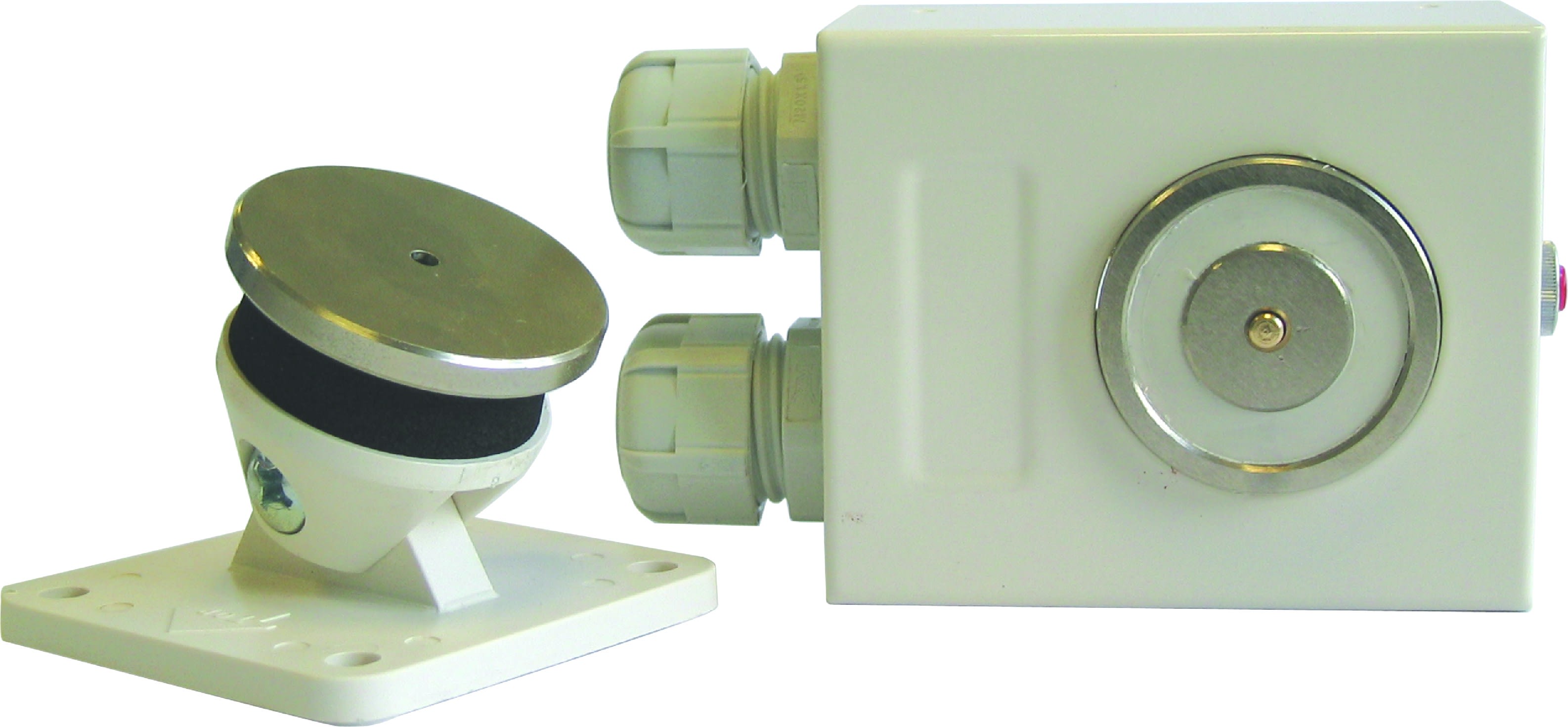 Cooper Securite - Ventouse Metal 48 V -200 N +Inter +Contact positionnement NF avec CP articulee