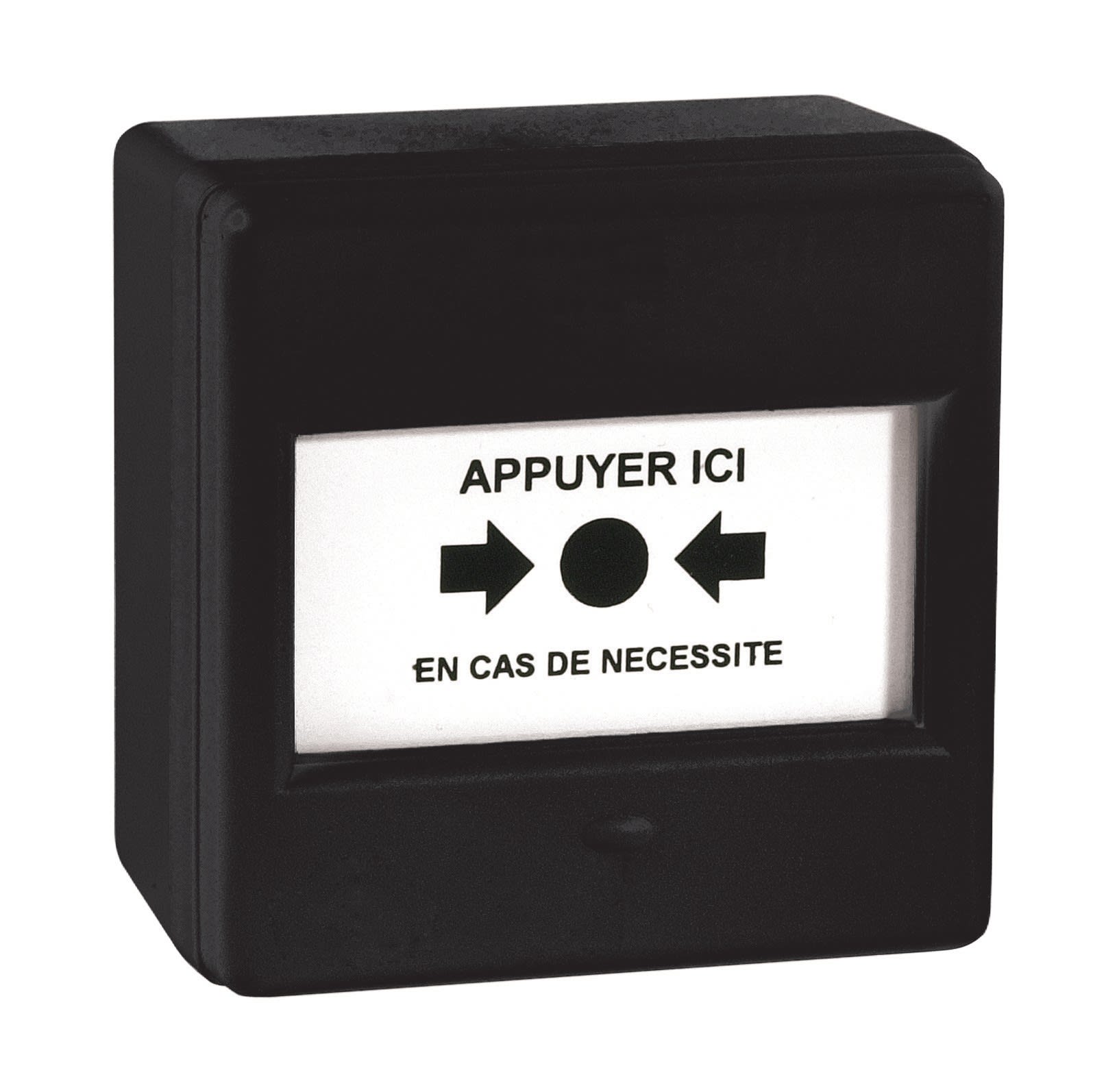 Cooper Securite - Coffret membrane simple action noir pour système d'alarme menace (PPMS)