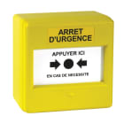 Cooper Securite - Coffret Membrane simple action - couleur jaune - ARRET URGENCE
