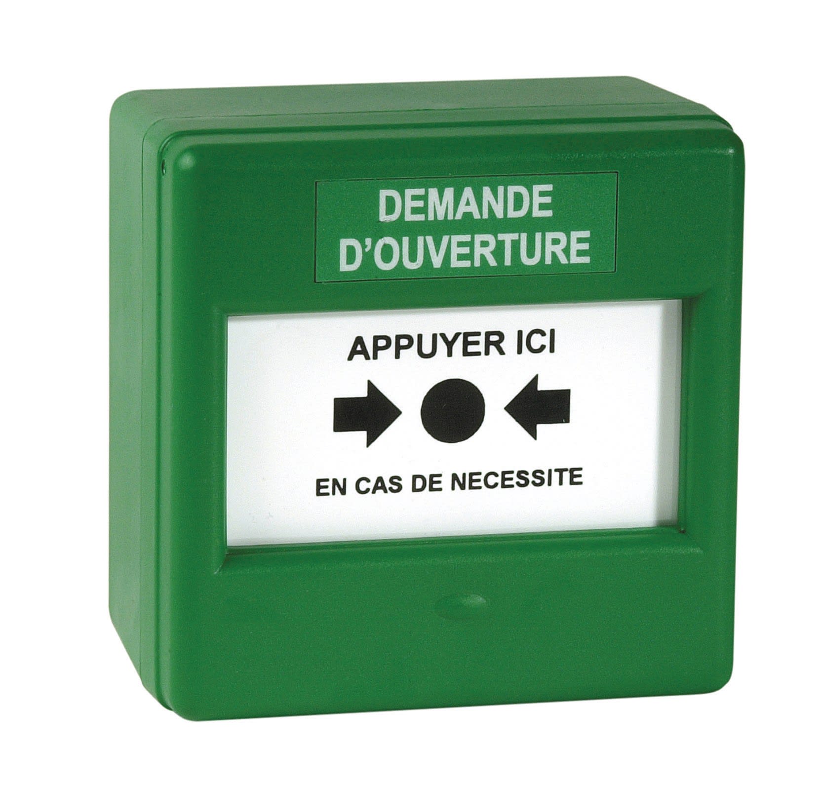 Cooper Securite - Coffret Membrane simple action - couleur verte - DEMANDE OUVERTURE