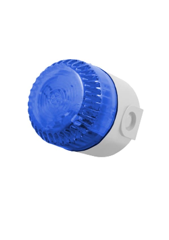 Cooper Securite - Diffuseur Lumineux Solista Maxi - Alarme Menace - PPMS flash bleu - embase basse