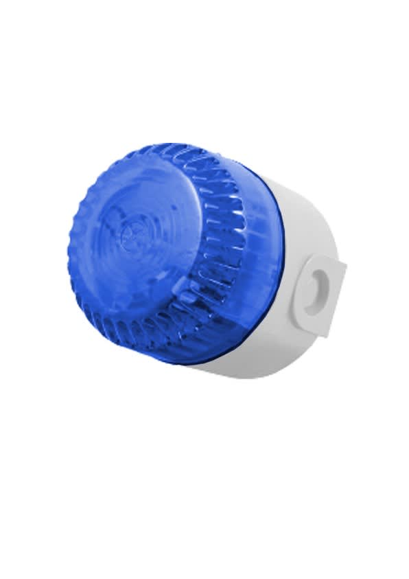 Cooper Securite - Diffuseur Lumineux Solista Maxi - Alarme Menace - PPMS flash bleu - embase basse