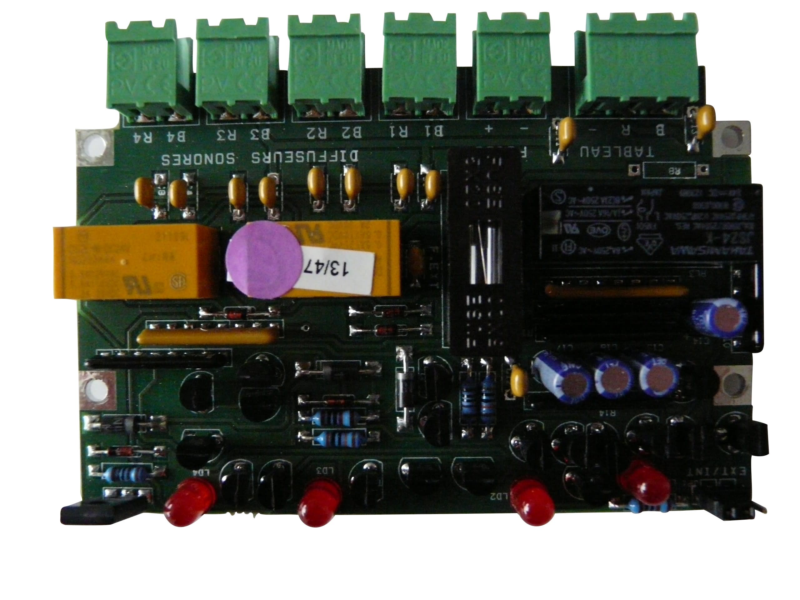 Cooper Securite - Carte electronique - Carte Externe UGA - 4 Lignes Diffuseurs Sonores