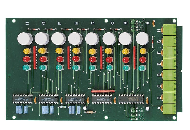 Cooper Securite - Carte de maintenance - CMSI - Carte frontale US / UCMC 8 Voies