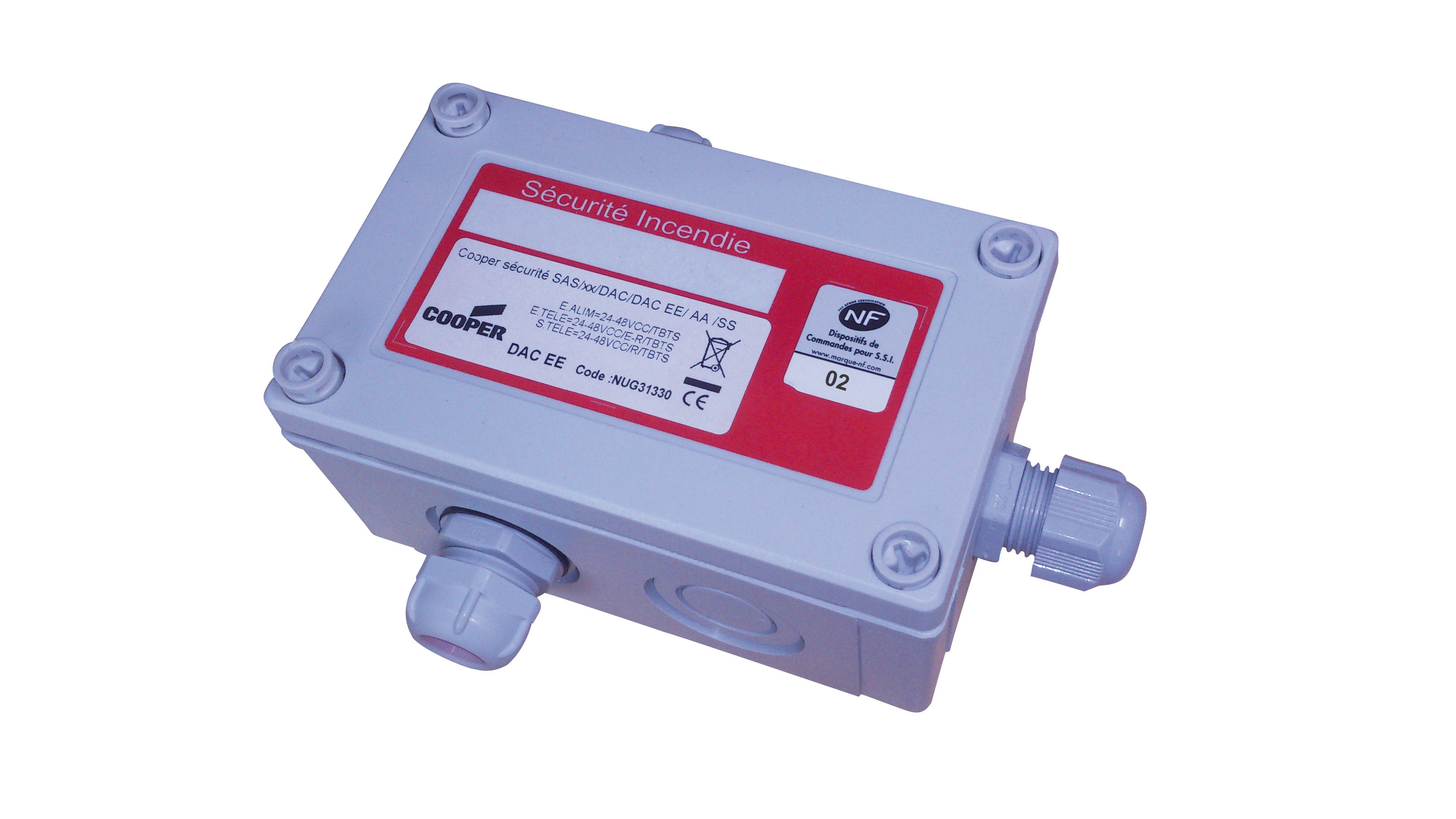 Cooper Securite - DAC EE - Dispositif Adaptateur de Commande de type Electrique/Electrique