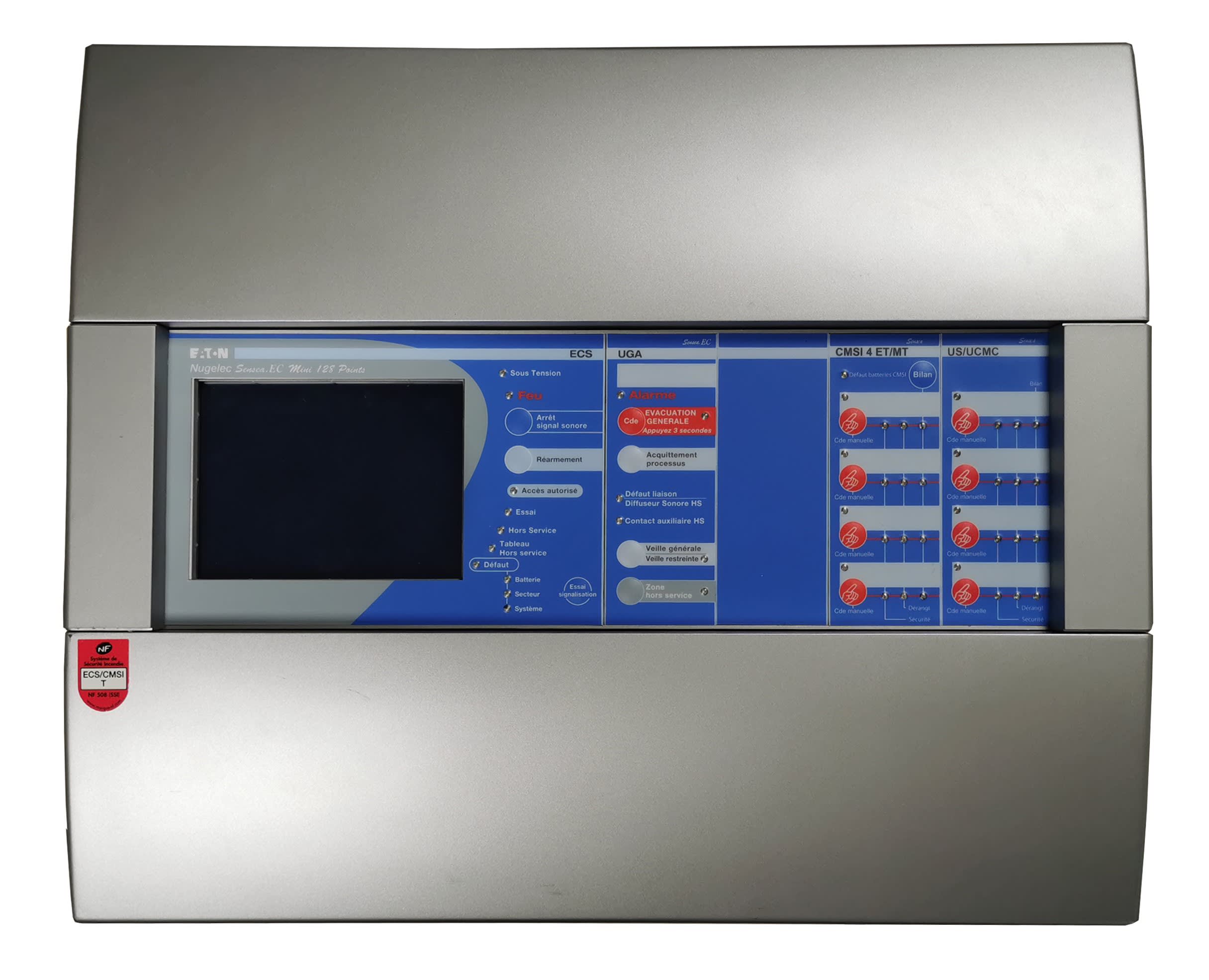 Cooper Securite - SenseaMini - ECS Adr.128 pts - avec UGA - 1ZA et CMSI 4ZS avec 8 LT ET/MT