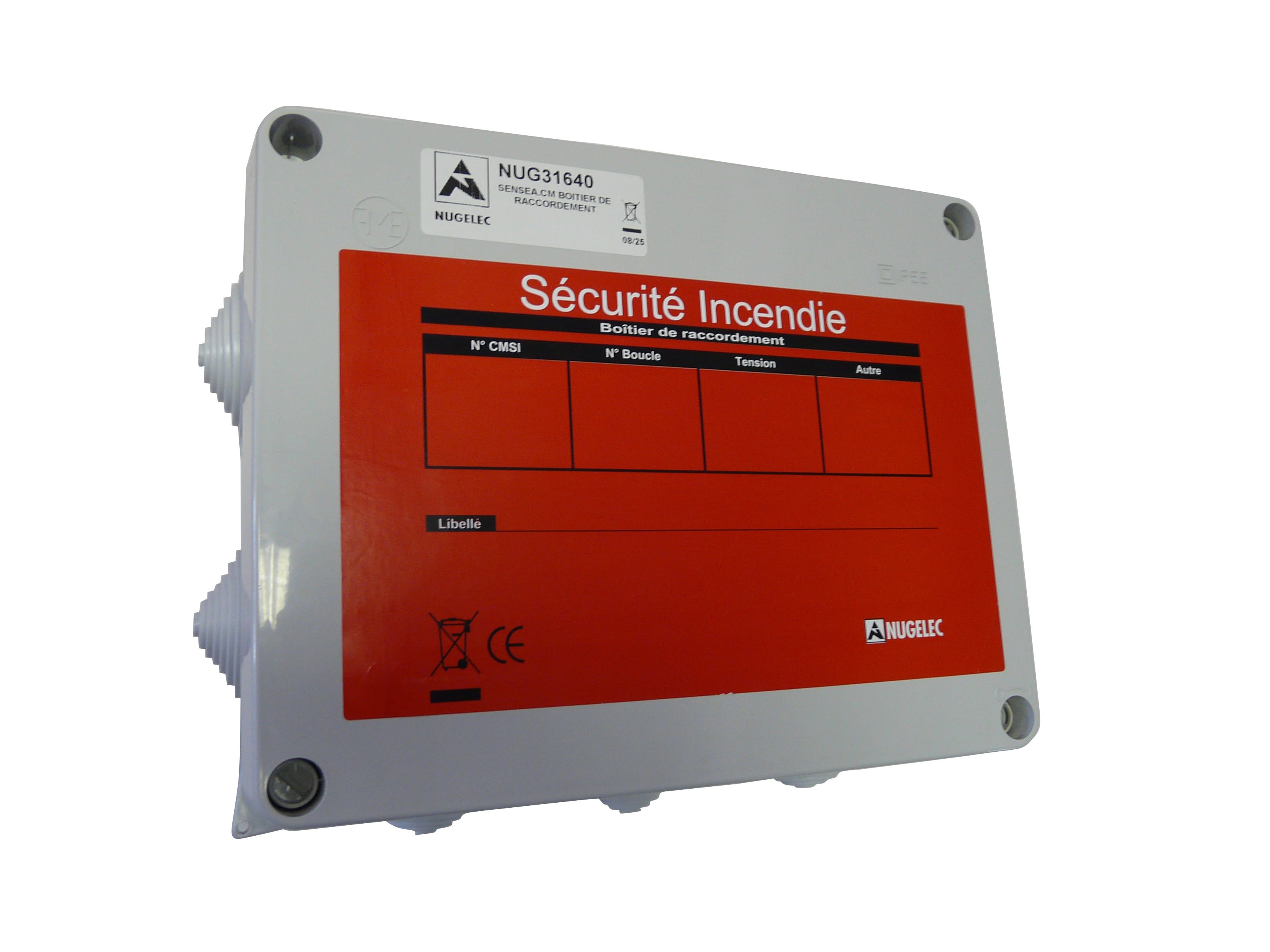 Cooper Securite - CMSI Sensea.CM Boîtier de raccordement pour voie de transmissions