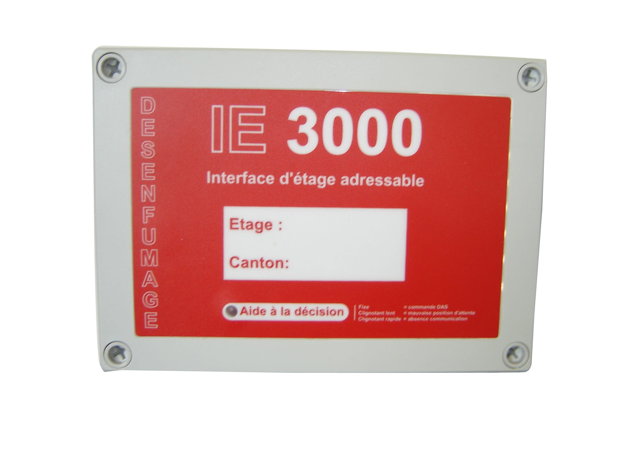Cooper Securite - IE3000 - Interface d'étage - tableau de désenfumage habitation adressable TD3000