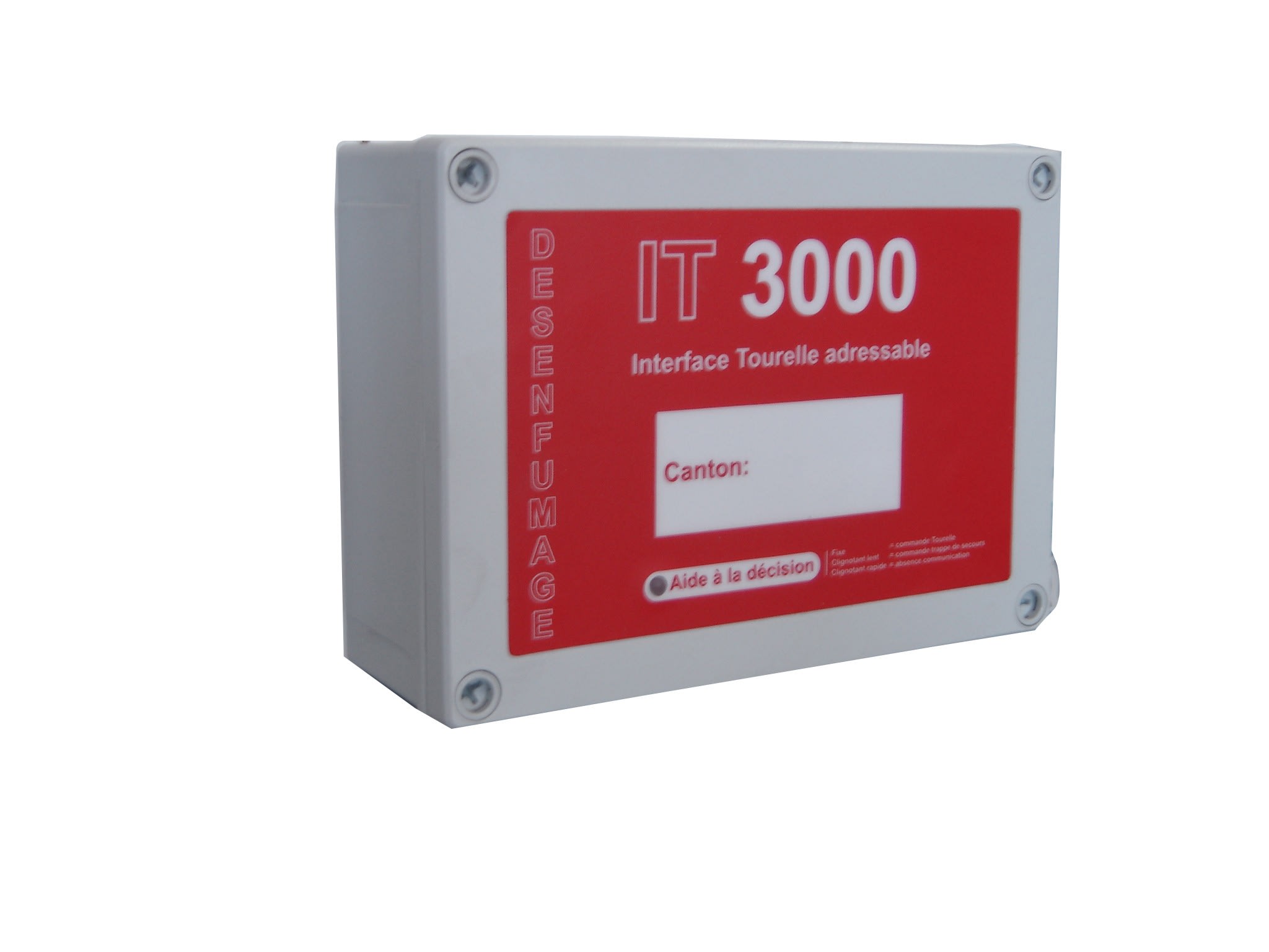 Cooper Securite - Interface de tourelle IT3000 - tableau de désenfumage habitation adressa. TD3000