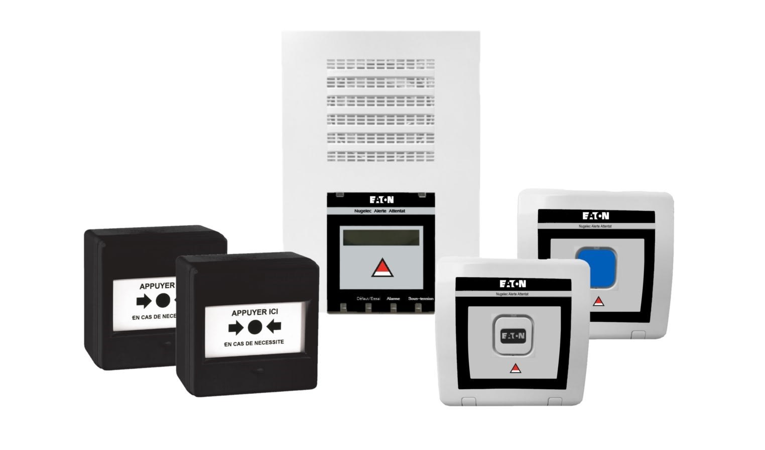 Cooper Securite - KIT Centrale Alerte Alarme Menace Radio: 2 DA attentat, 1 DS et 1 DL