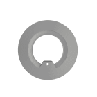 Cooper Securite - Collerette ronde de finition pour ULTRALED 2-200/400 SPOT. Coloris argent