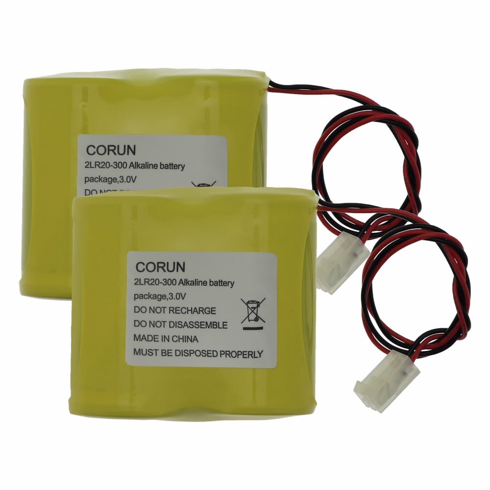 Cooper Securite - 2 Packs piles pour sirène extérieure radio SDR-REXT-G2-OR