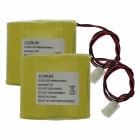 Cooper Securite - 2 Packs piles pour sirène extérieure radio SDR-REXT-G2-OR