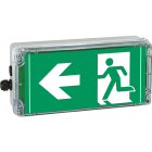 Cooper Capri - EXIT 24V PL - Bloc d'évacuation à leds pour source centrale 12-24VDC - 25m